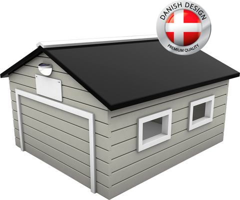 Caseta Robot cortacesped my robot home plus blanca y gris